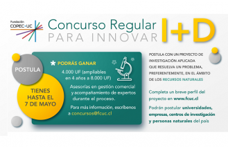 Concurso Regular I+D de Innovación 2019 premia con 4.000 UF y asesorías