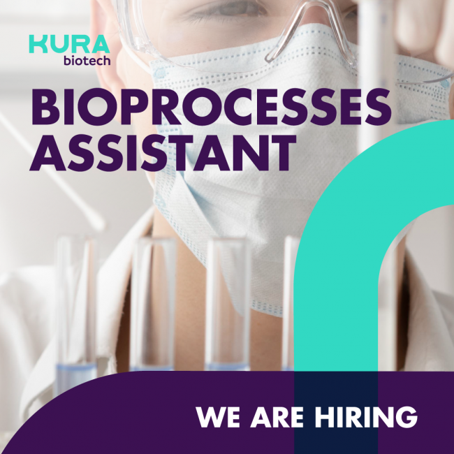 Bioprocesses Assistant at Kura Biotech Redbionova
