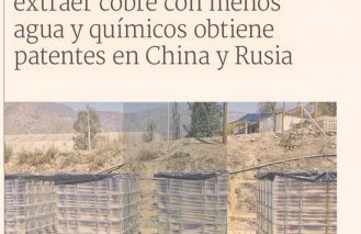 Innovación chilena para extraer cobre con menos agua y químicos obtiene patentes en China y Rusia
